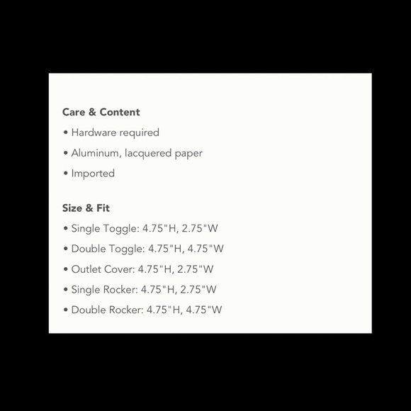 Anthropologie Rosita Double Rocker Lightswitch Cover. - Picture 4 of 4